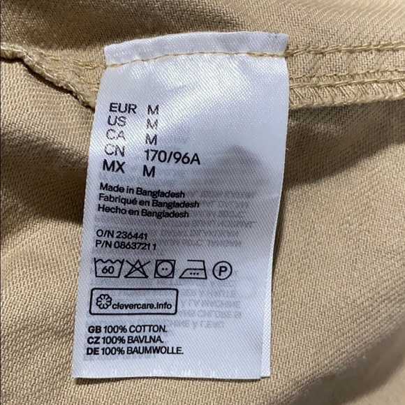 DIVIDED BY H&M WOMENS BELTED SHIRT JACKET IN BEIGE - Picture 7 of 10